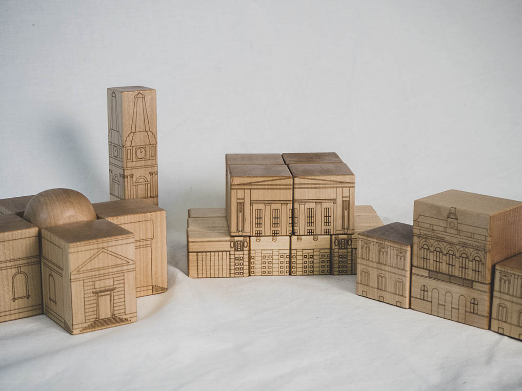 Leikkikaupunki Teollisuusmuseo, Kirkko, Kellotapuli, Teatteri, Raatihuone